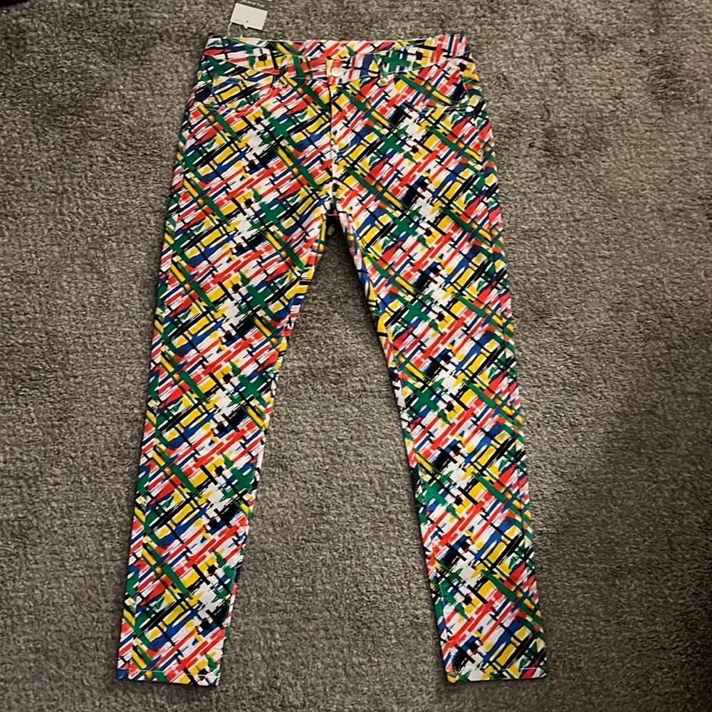 Milan paint streak jeans